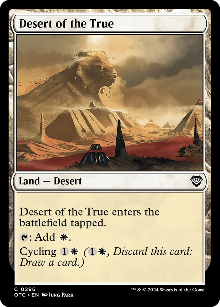 Desert of the True · Outlaws of Thunder Junction Commander