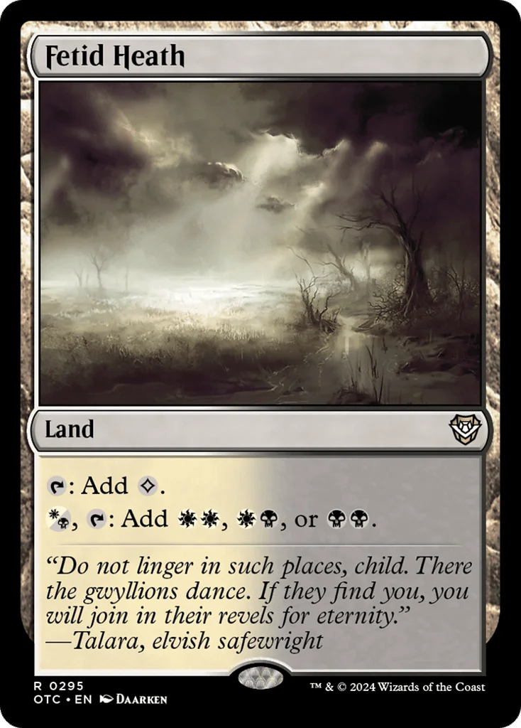 Fetid Heath · Outlaws of Thunder Junction Commander