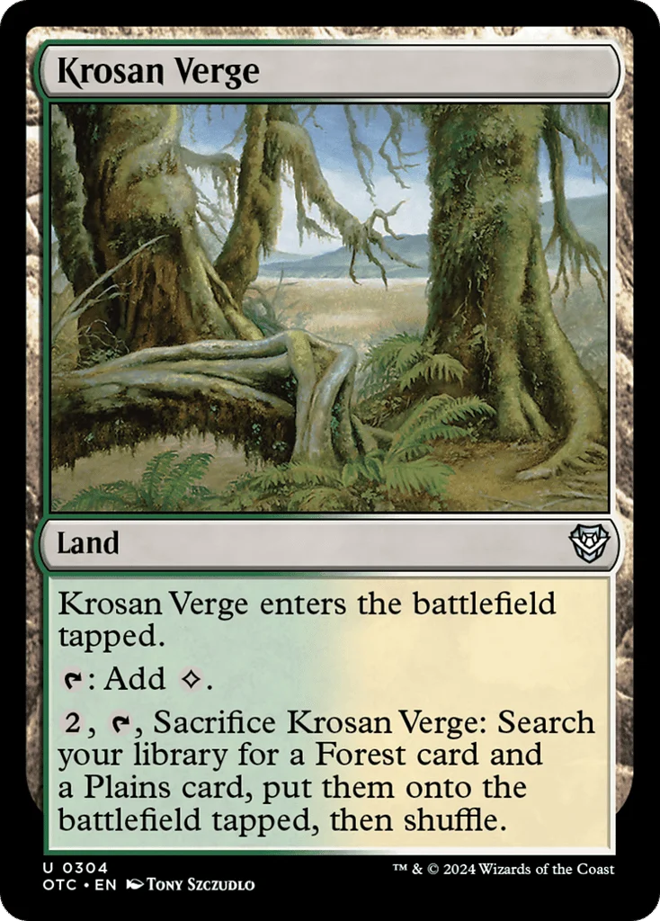 Krosan Verge · Outlaws of Thunder Junction Commander