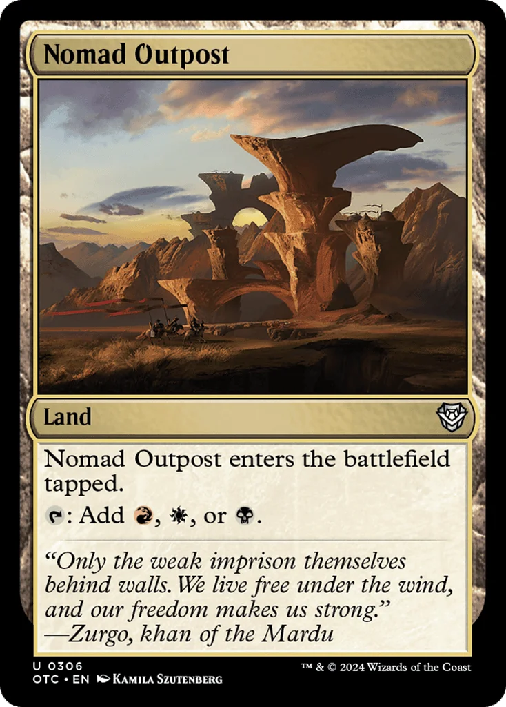 Nomad Outpost · Outlaws of Thunder Junction Commander