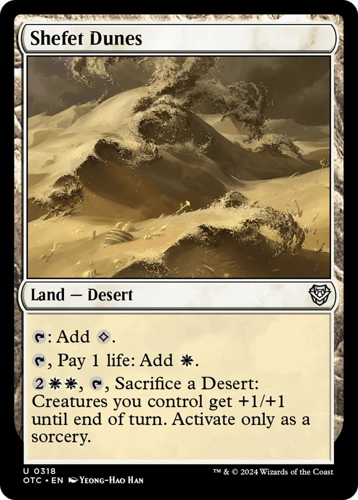 Shefet Dunes · Outlaws of Thunder Junction Commander