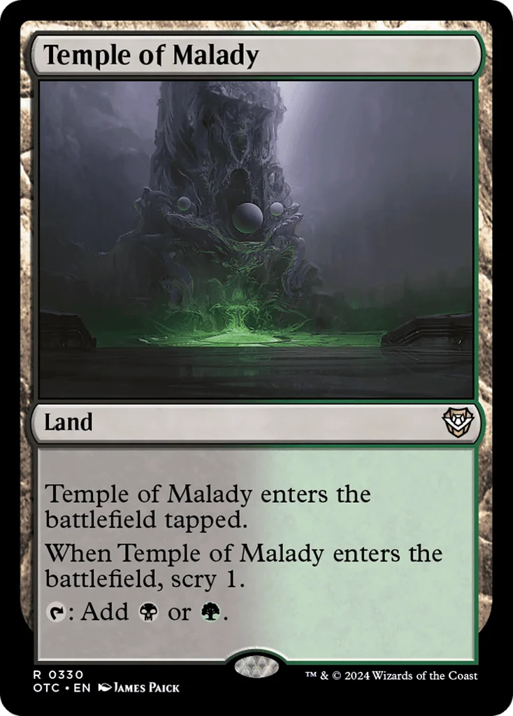 Temple of Malady · Outlaws of Thunder Junction Commander