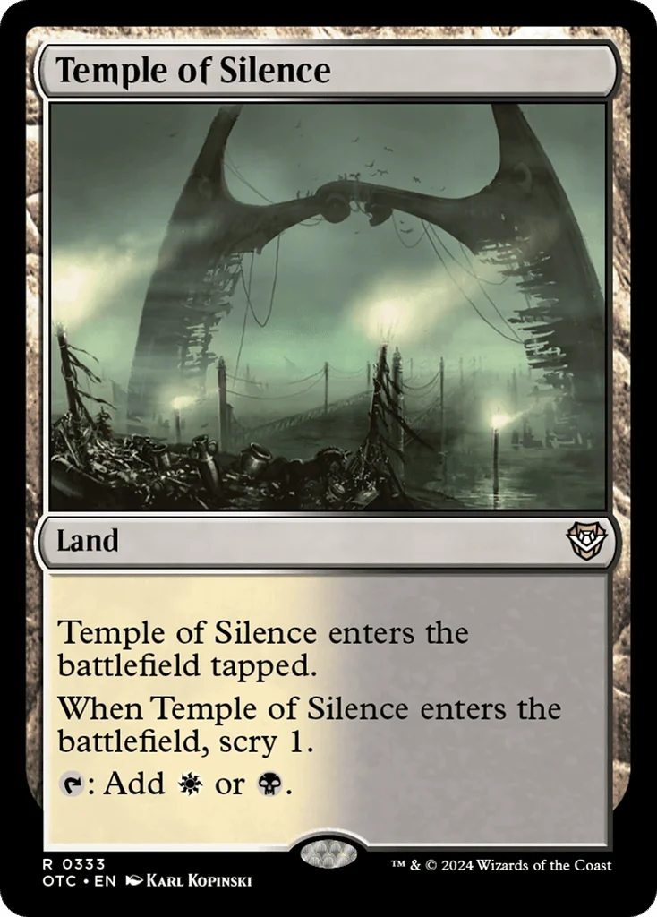 Temple of Silence · Outlaws of Thunder Junction Commander