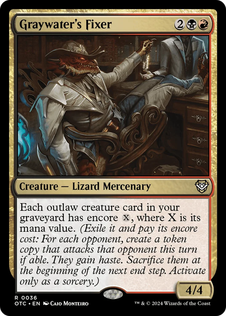 Graywater's Fixer · Outlaws of Thunder Junction Commander