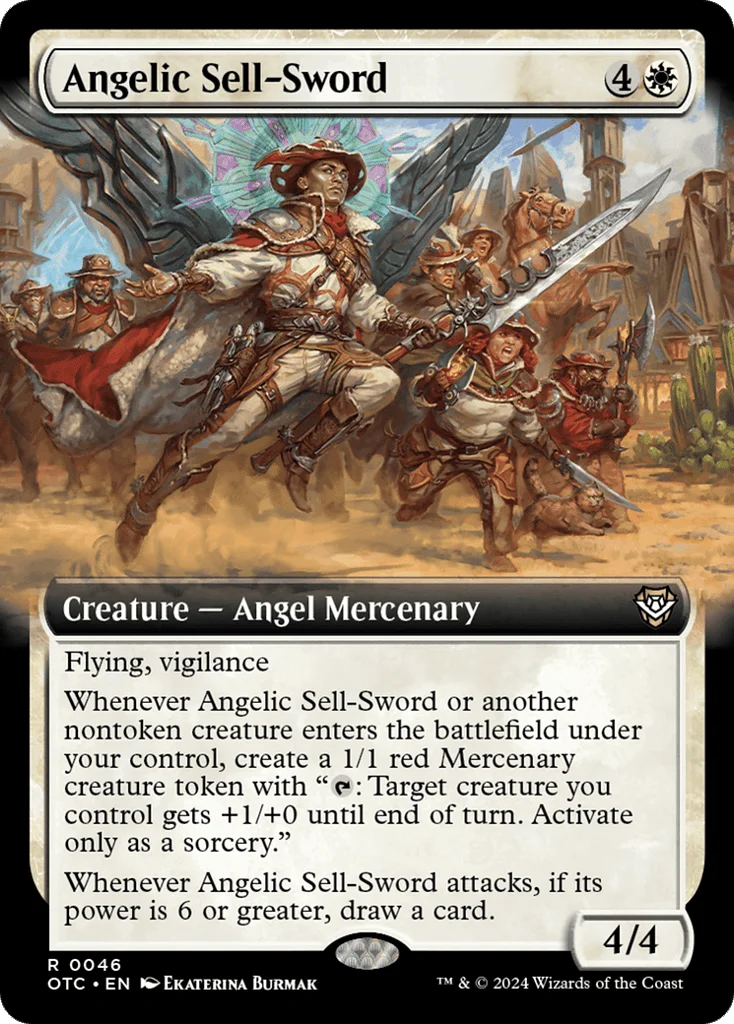 Angelic Sell-Sword · Outlaws of Thunder Junction Commander