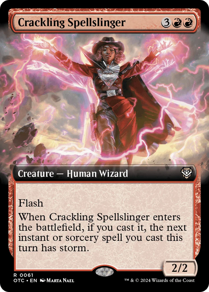 Crackling Spellslinger · Outlaws of Thunder Junction Commander