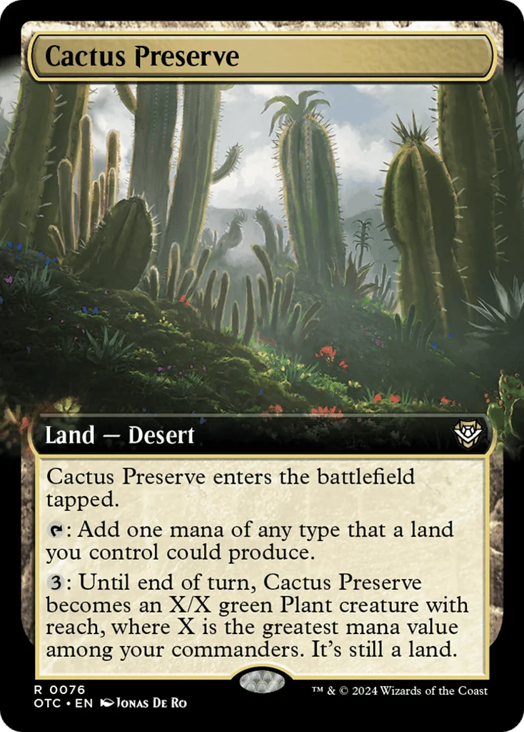 Cactus Preserve · Outlaws of Thunder Junction Commander