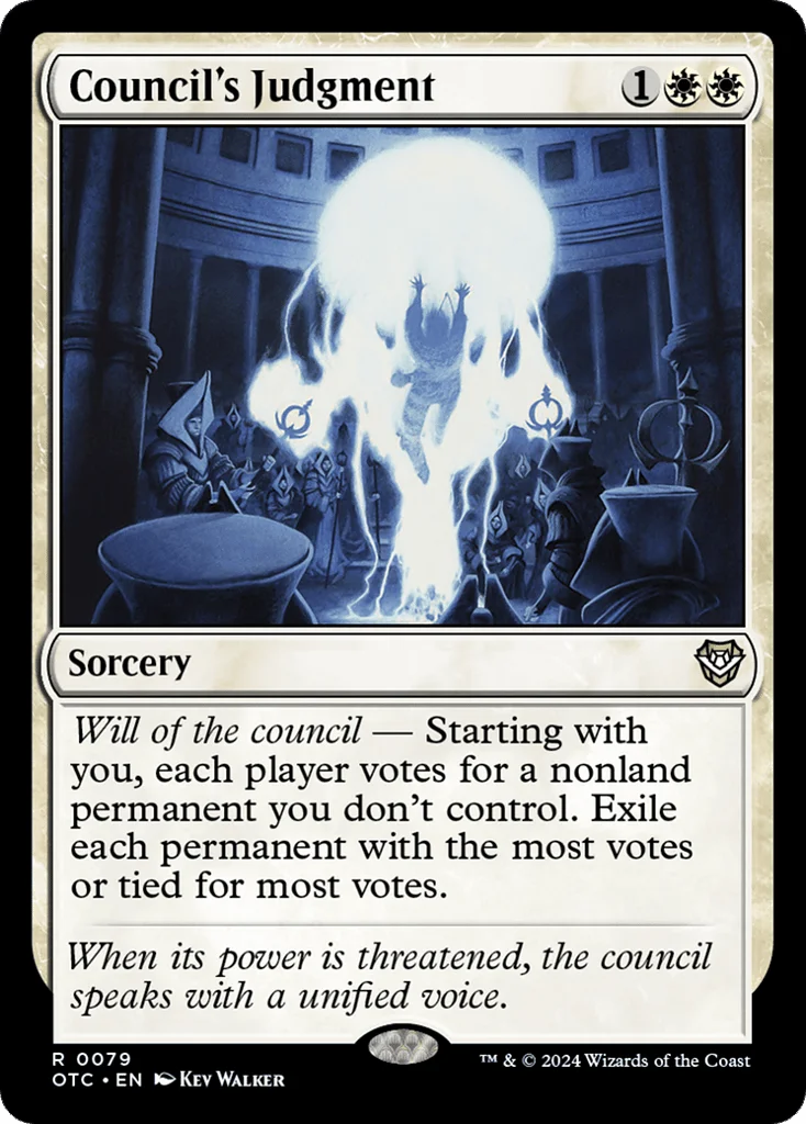 Council's Judgment · Outlaws of Thunder Junction Commander