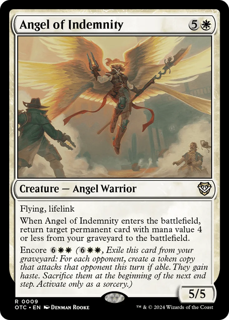 Angel of Indemnity · Outlaws of Thunder Junction Commander