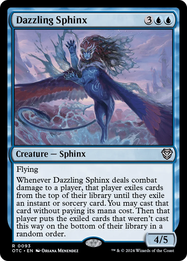 Dazzling Sphinx · Outlaws of Thunder Junction Commander