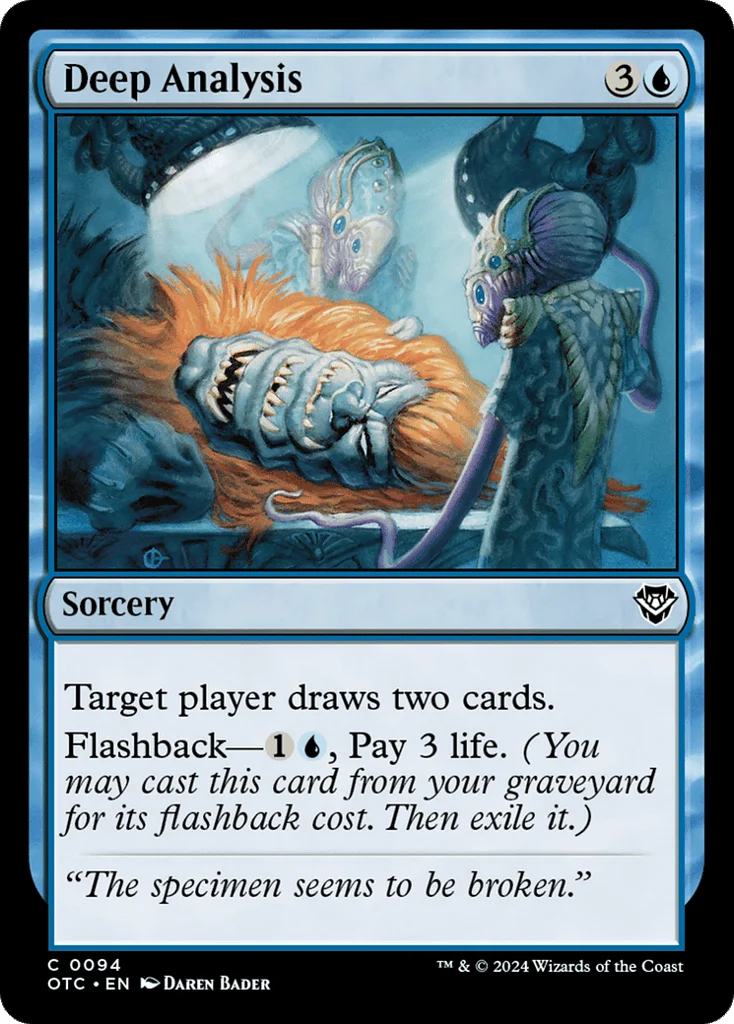 Deep Analysis · Outlaws of Thunder Junction Commander