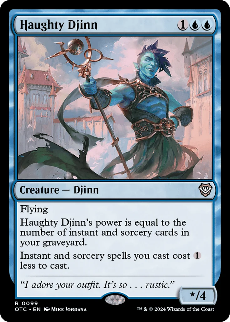 Haughty Djinn · Outlaws of Thunder Junction Commander