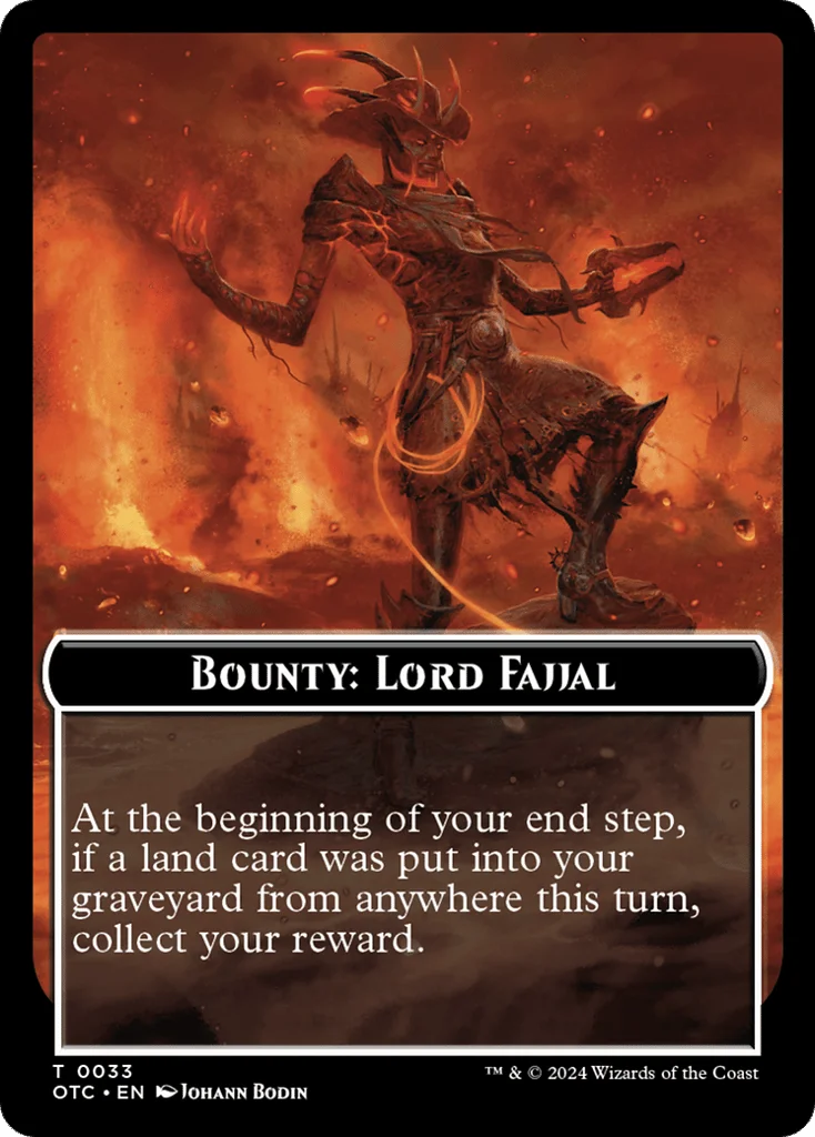 Bounty: Lord Fajjal // Wanted! · Outlaws of Thunder Junction Commander