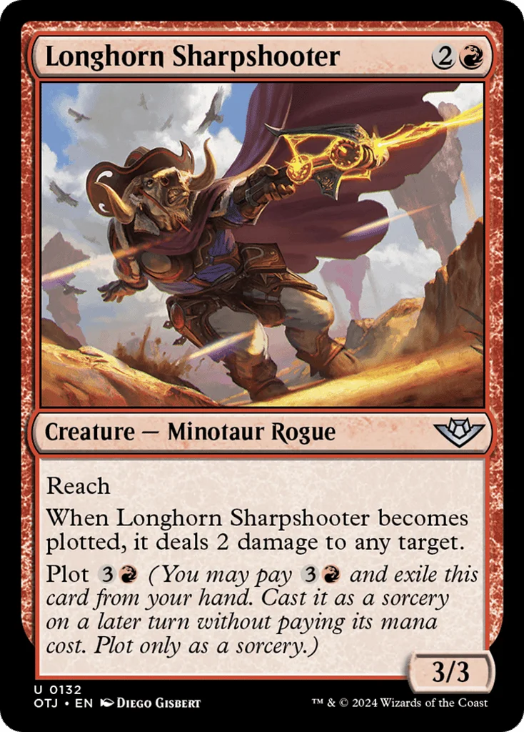 Longhorn Sharpshooter · Outlaws of Thunder Junction