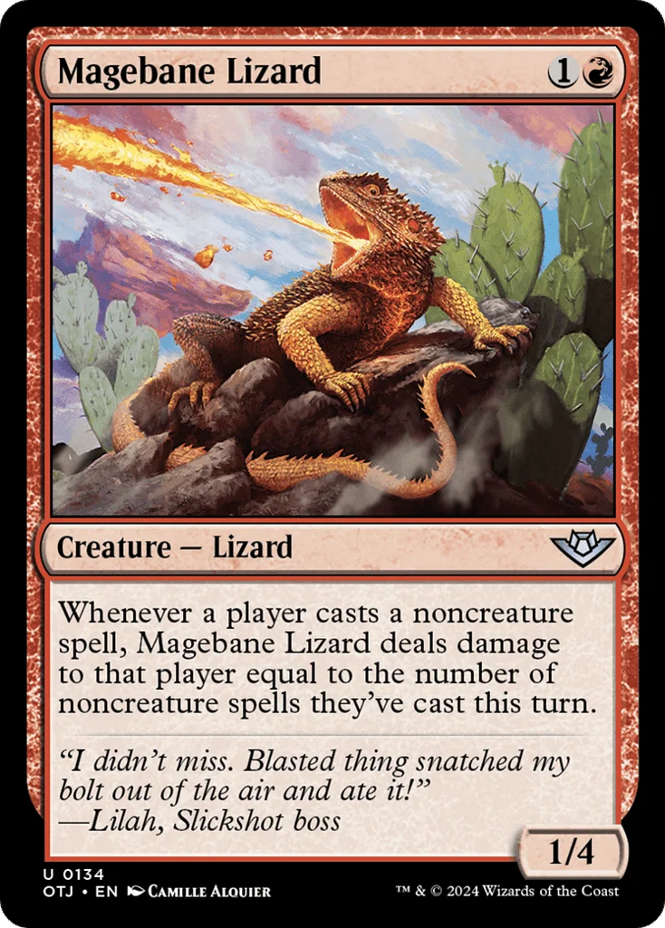 Magebane Lizard · Outlaws of Thunder Junction