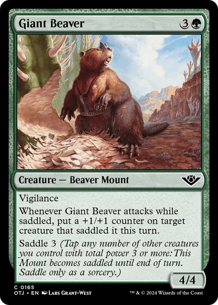 Giant Beaver · Outlaws of Thunder Junction