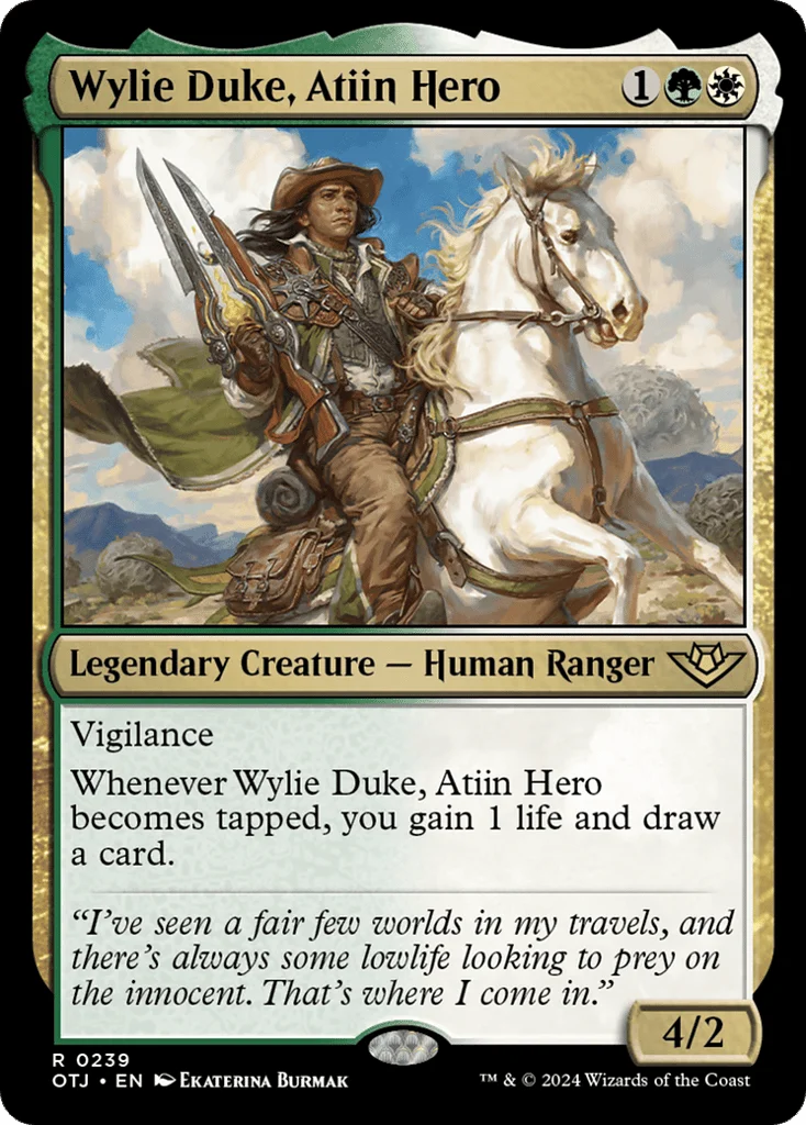 Wylie Duke, Atiin Hero · Outlaws of Thunder Junction