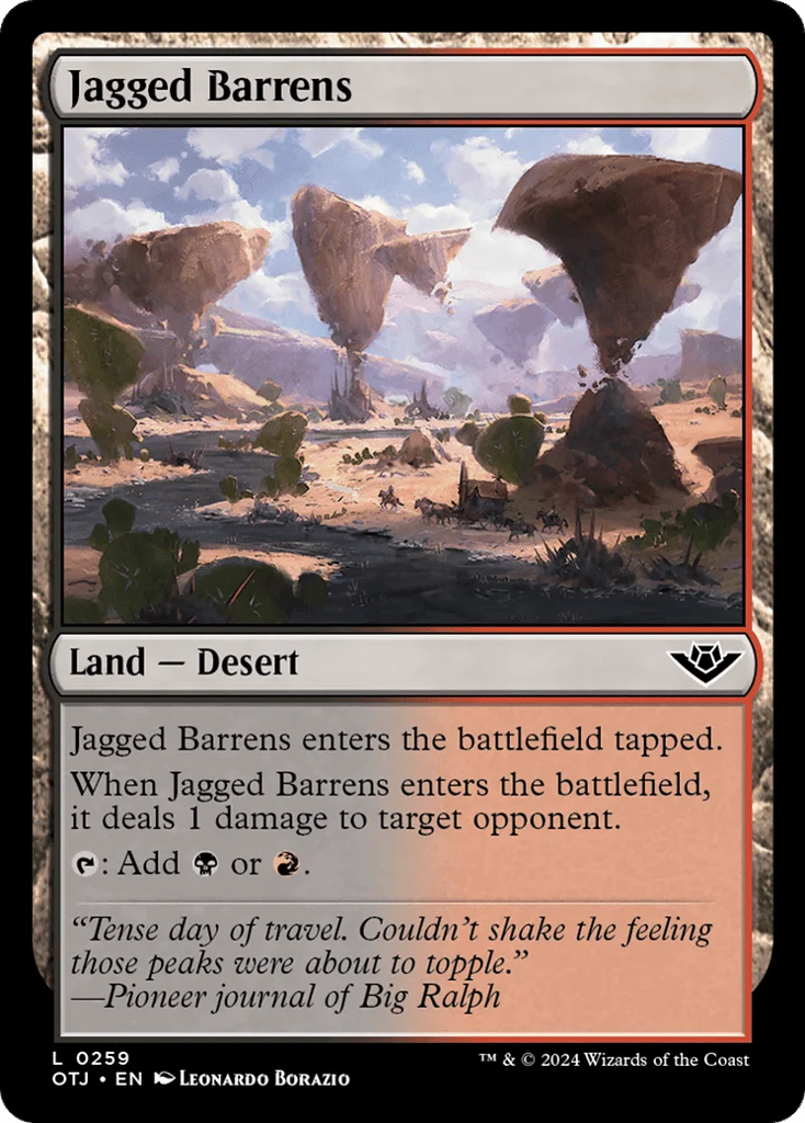 Jagged Barrens · Outlaws of Thunder Junction