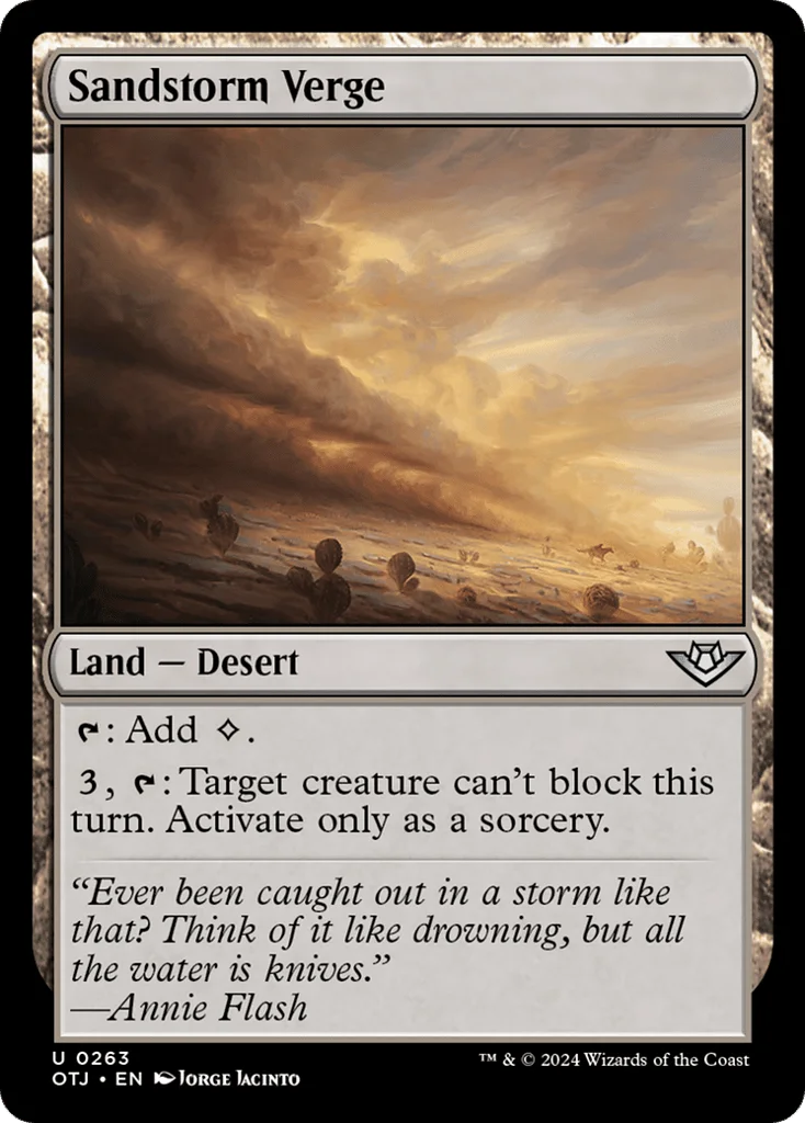 Sandstorm Verge · Outlaws of Thunder Junction