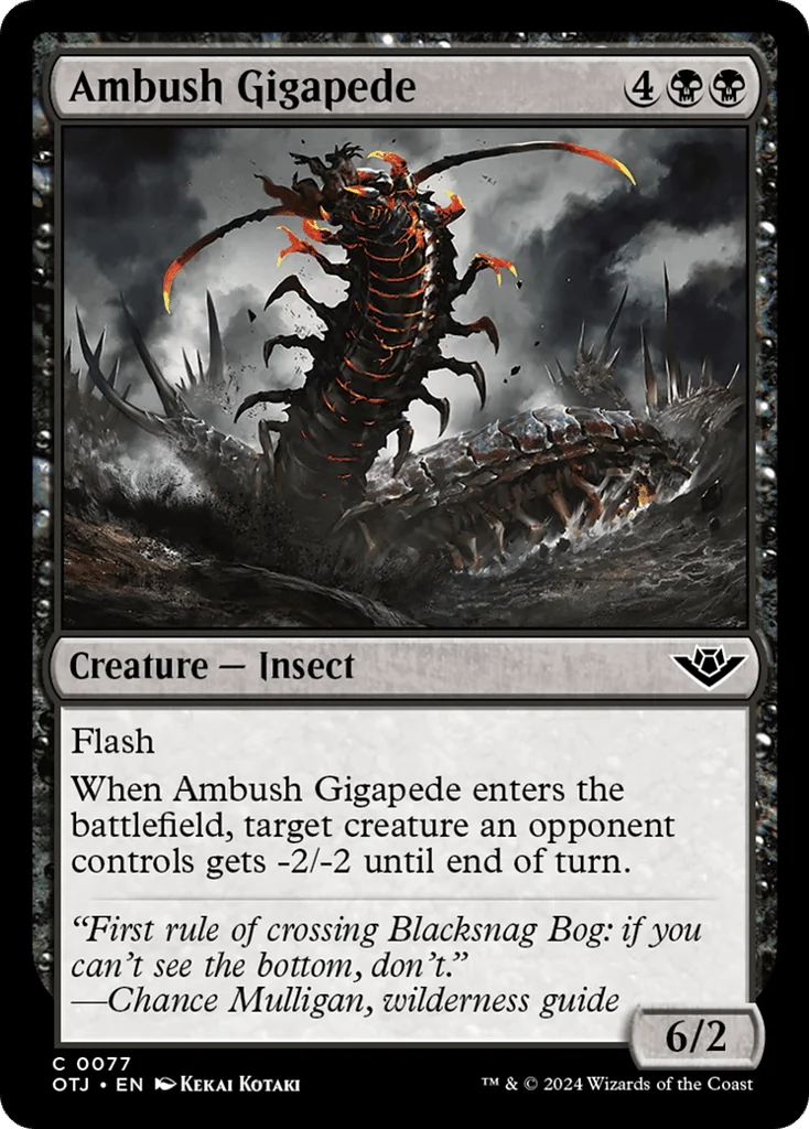 Ambush Gigapede · Outlaws of Thunder Junction