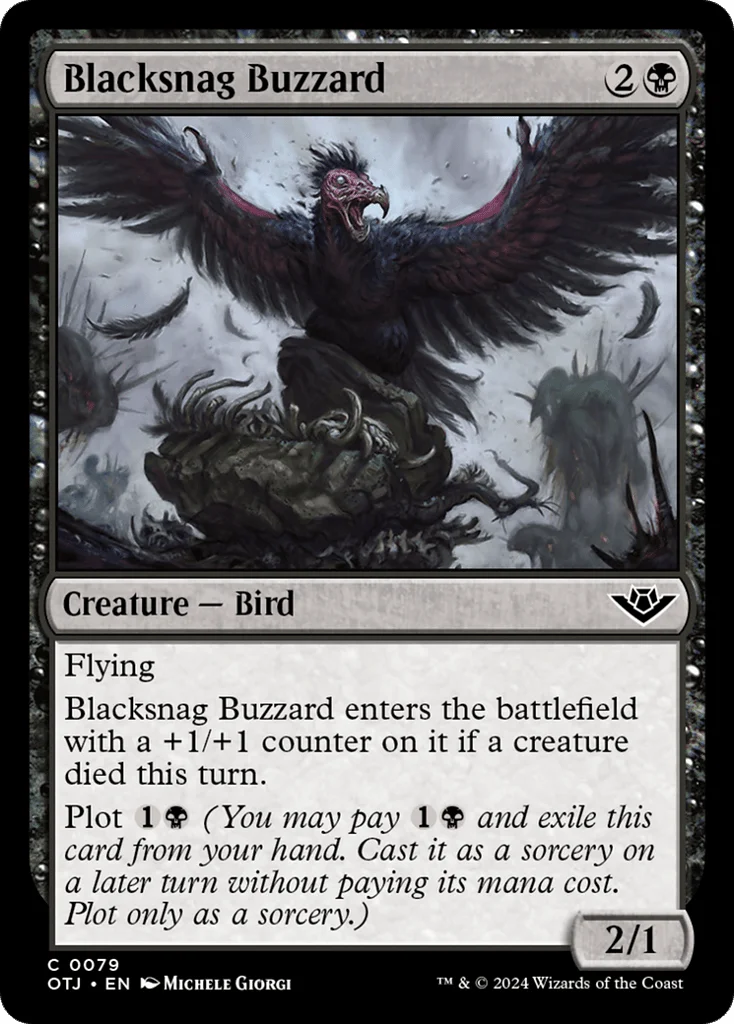 Blacksnag Buzzard · Outlaws of Thunder Junction