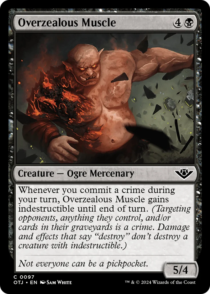 Overzealous Muscle · Outlaws of Thunder Junction