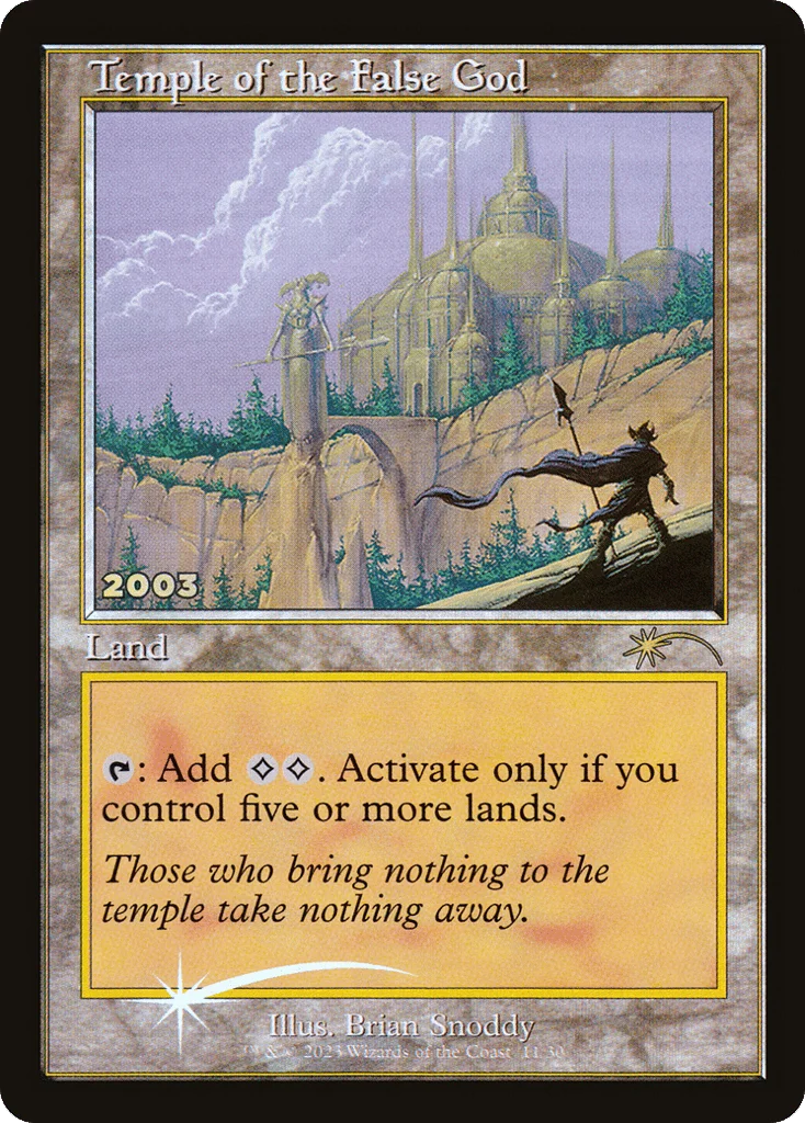 Temple of the False God · 30th Anniversary Play Promos
