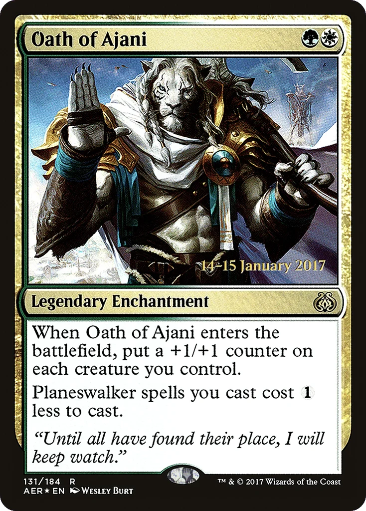 Oath of Ajani · Aether Revolt Promos