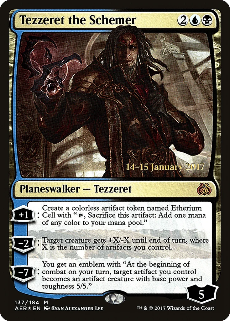Tezzeret the Schemer · Aether Revolt Promos