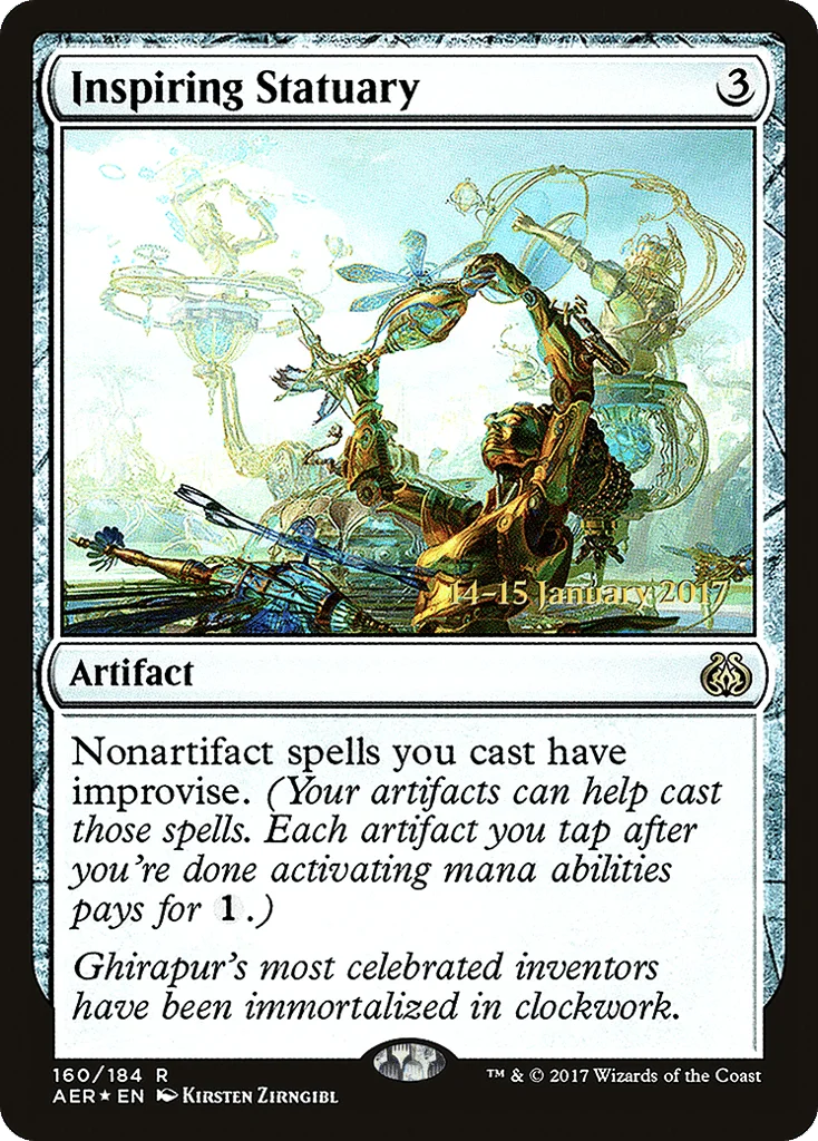 Inspiring Statuary · Aether Revolt Promos
