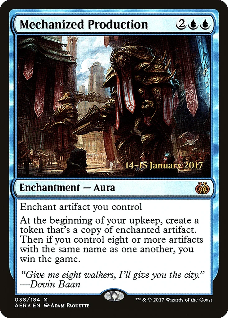 Mechanized Production · Aether Revolt Promos
