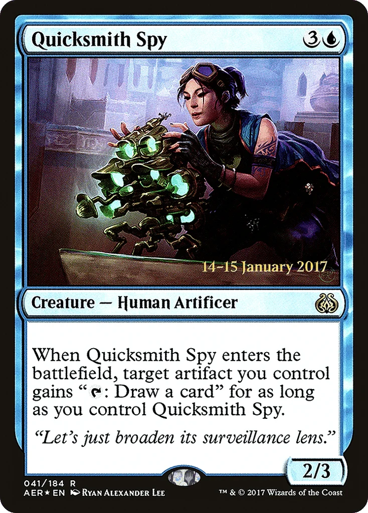 Quicksmith Spy · Aether Revolt Promos