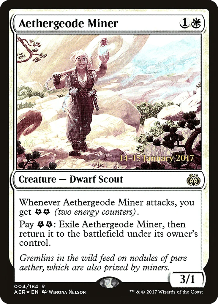Aethergeode Miner · Aether Revolt Promos