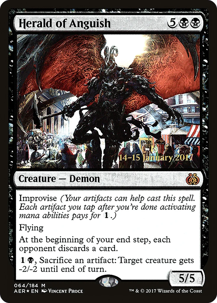 Herald of Anguish · Aether Revolt Promos