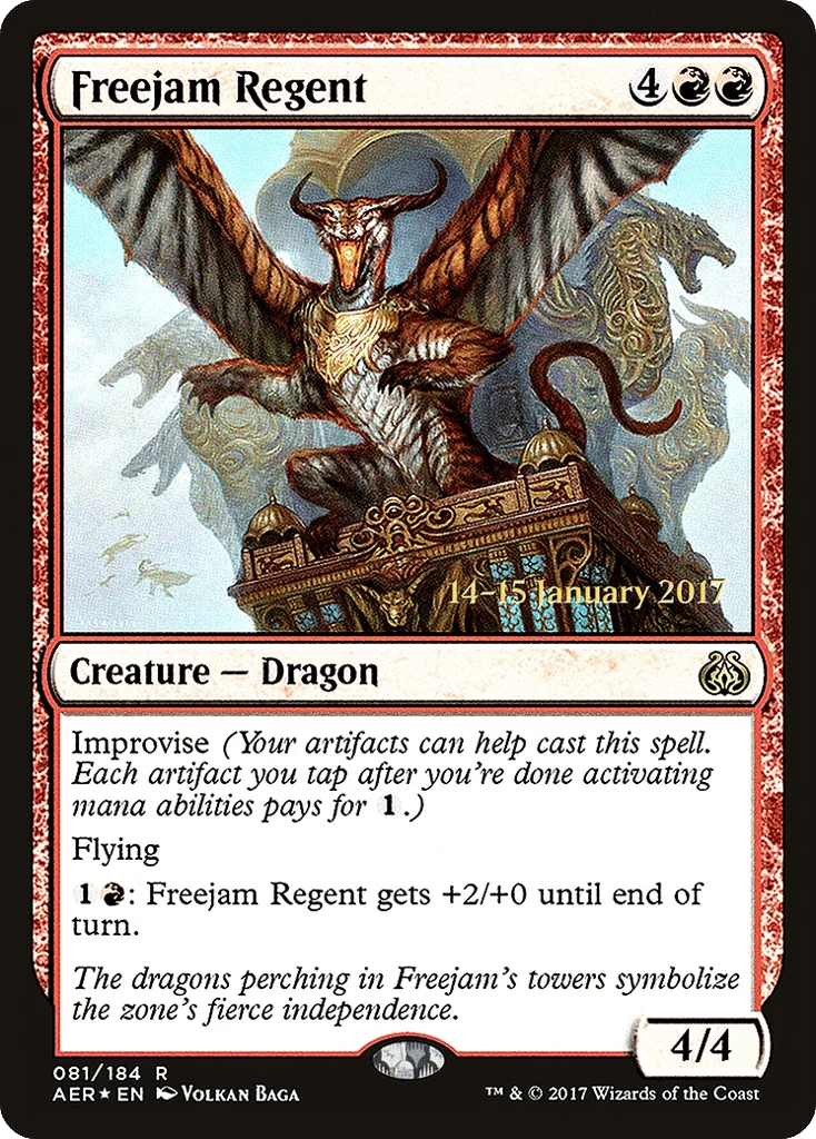 Freejam Regent · Aether Revolt Promos