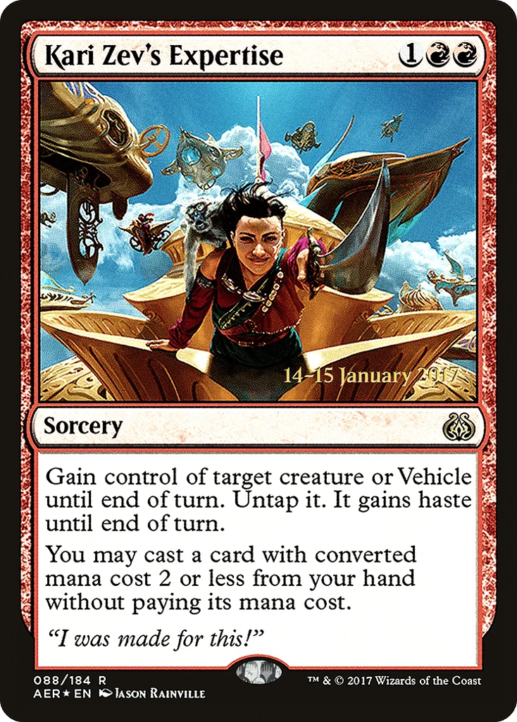 Kari Zev's Expertise · Aether Revolt Promos