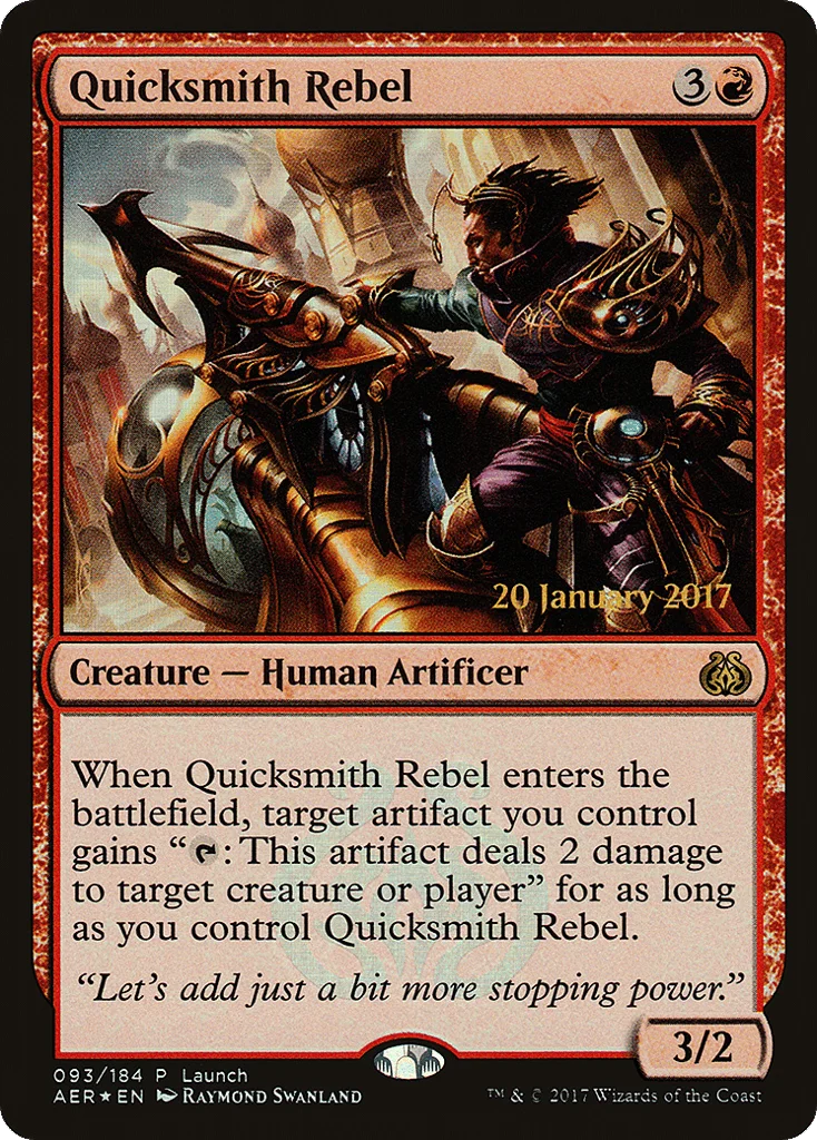 Quicksmith Rebel · Aether Revolt Promos