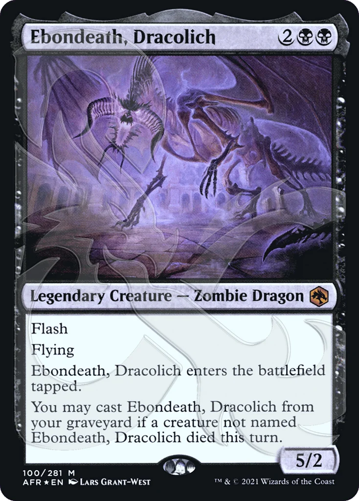 Ebondeath, Dracolich · Adventures in the Forgotten Realms Promos