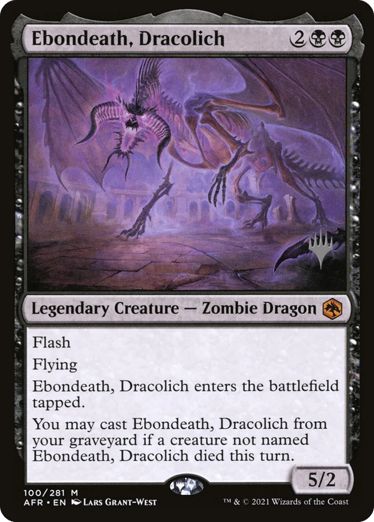 Ebondeath, Dracolich · Adventures in the Forgotten Realms Promos