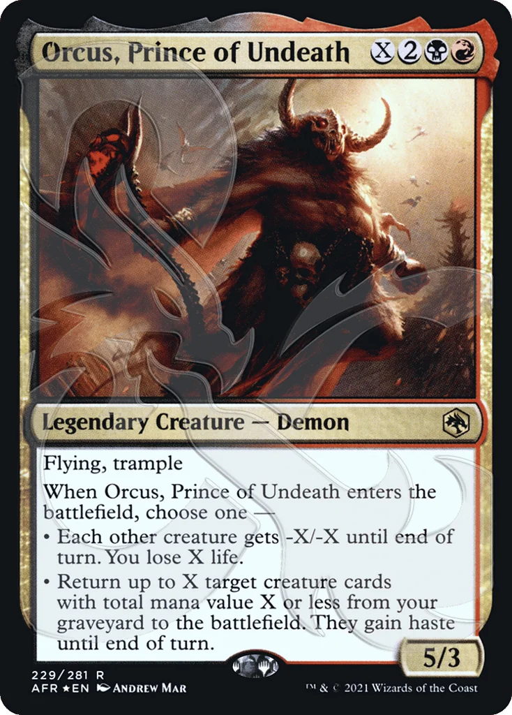 Orcus, Prince of Undeath · Adventures in the Forgotten Realms Promos