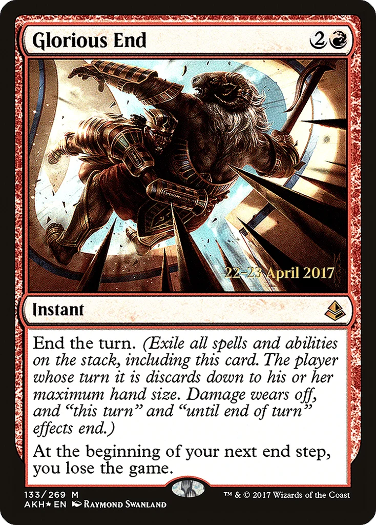 Glorious End · Amonkhet Promos