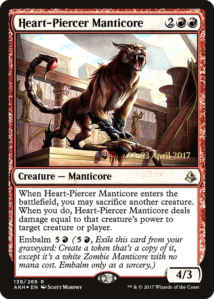 Heart-Piercer Manticore · Amonkhet Promos