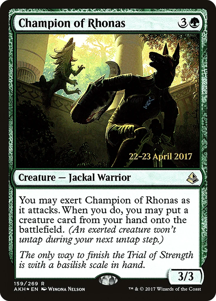 Champion of Rhonas · Amonkhet Promos
