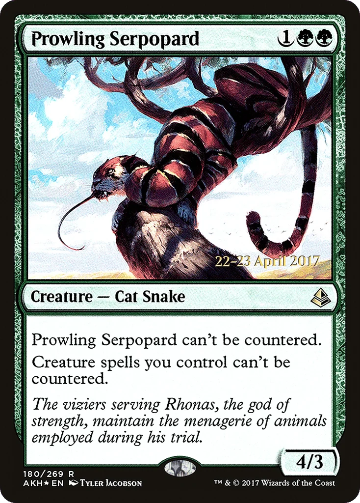 Prowling Serpopard · Amonkhet Promos
