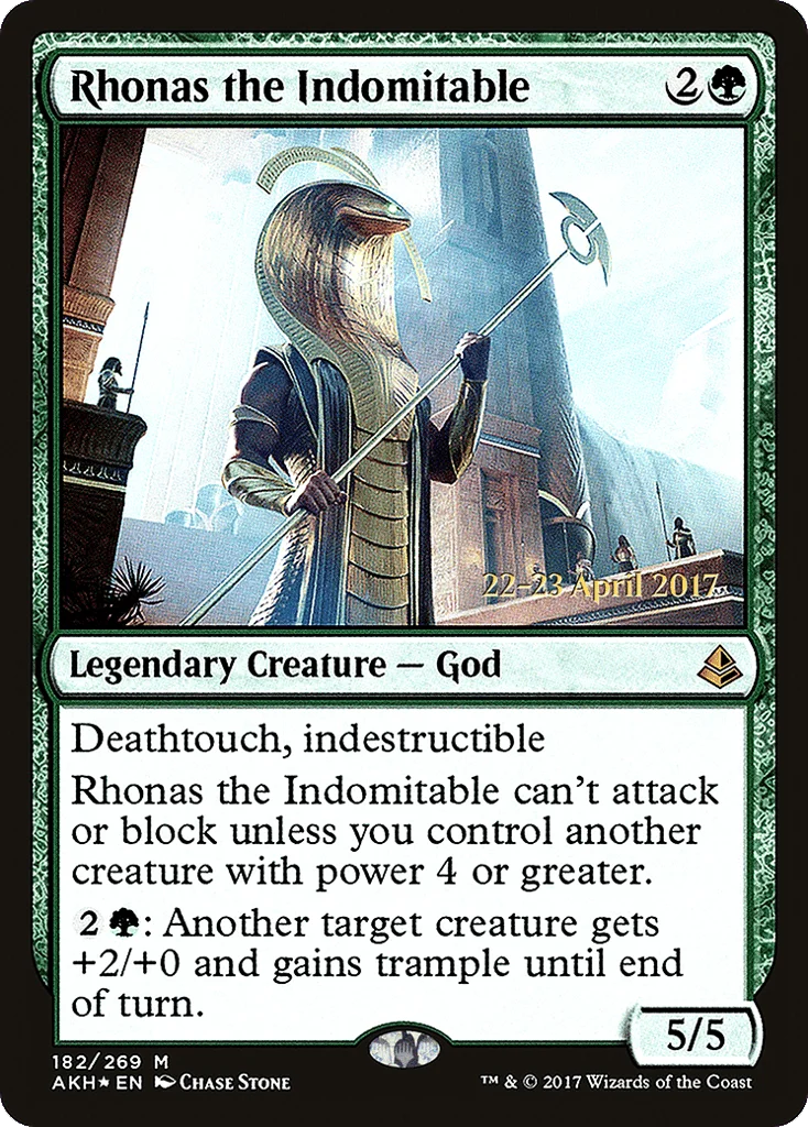 Rhonas the Indomitable · Amonkhet Promos