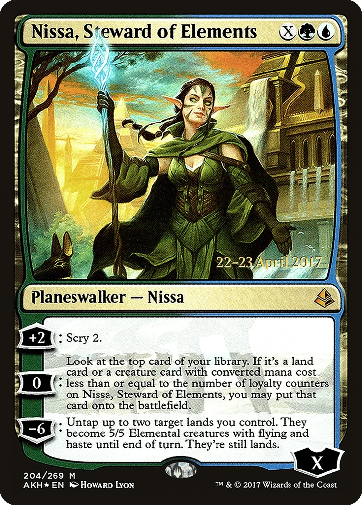 Nissa, Steward of Elements · Amonkhet Promos