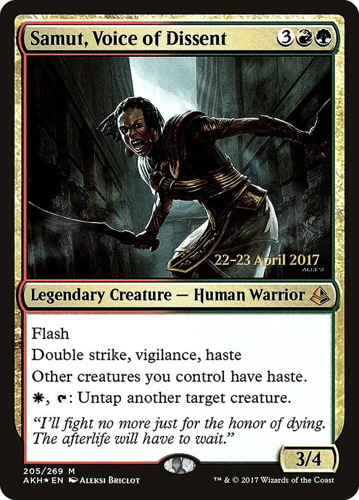 Samut, Voice of Dissent · Amonkhet Promos