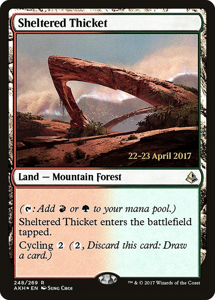 Sheltered Thicket · Amonkhet Promos