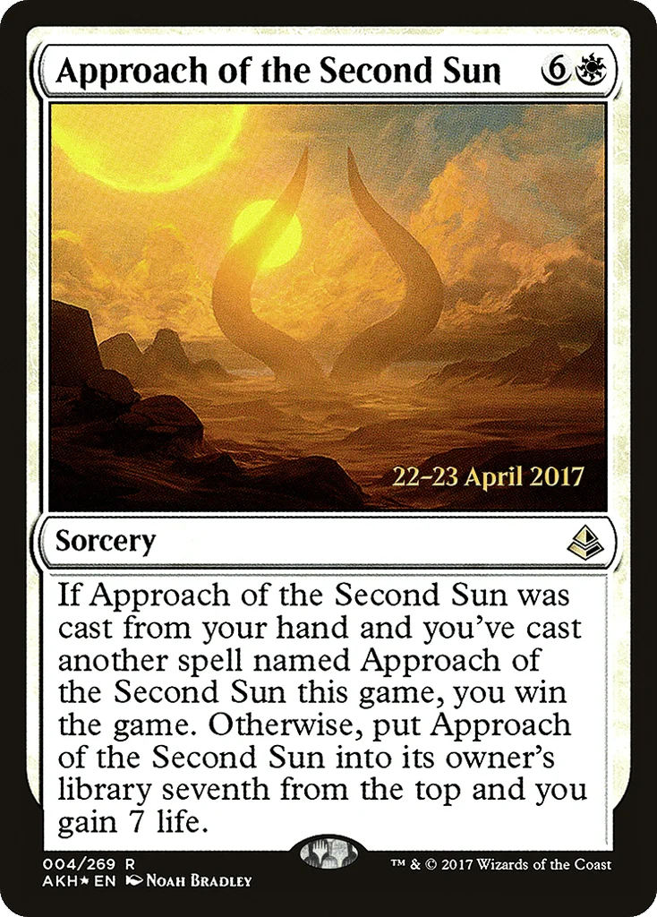 Approach of the Second Sun · Amonkhet Promos
