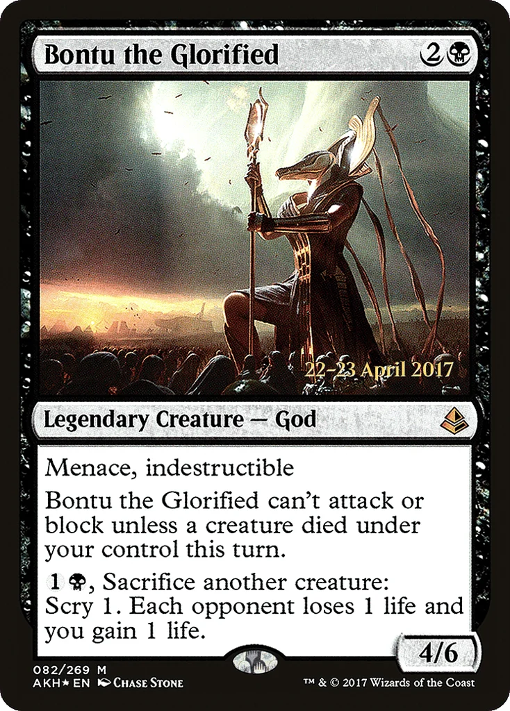 Bontu the Glorified · Amonkhet Promos